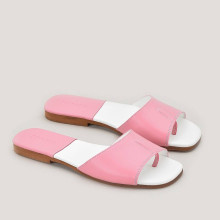 Дамски чехли от естествена кожа Zarena pink