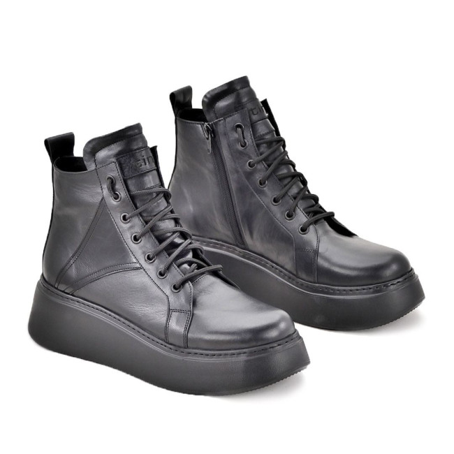 Дамски високи кецове Albena black