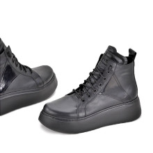 Дамски високи кецове Albena black