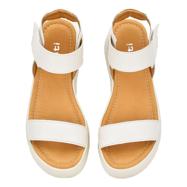 Дамски сандали на платфотма Vasilena beige
