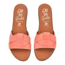 Дамски чехли от естествена кожа 5805 soft coral
