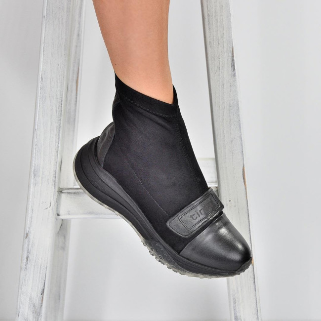 Дамски боти тип чорап Debora black