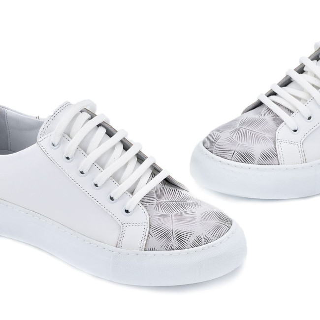Дамски кецове Adel white silver