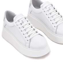 Дамски кецове на платформа Galia white