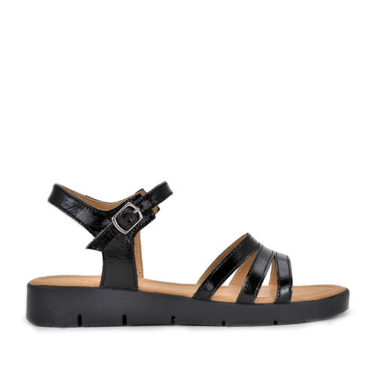Дамски сандали Erika black lak